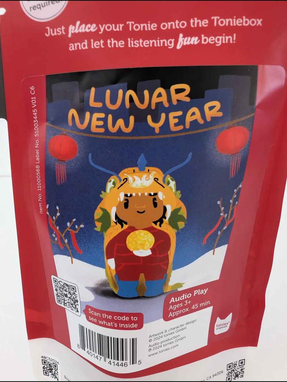 Tonies Lunar New Year Figurine Audio Play Character Kids Age 3+ Screen Free